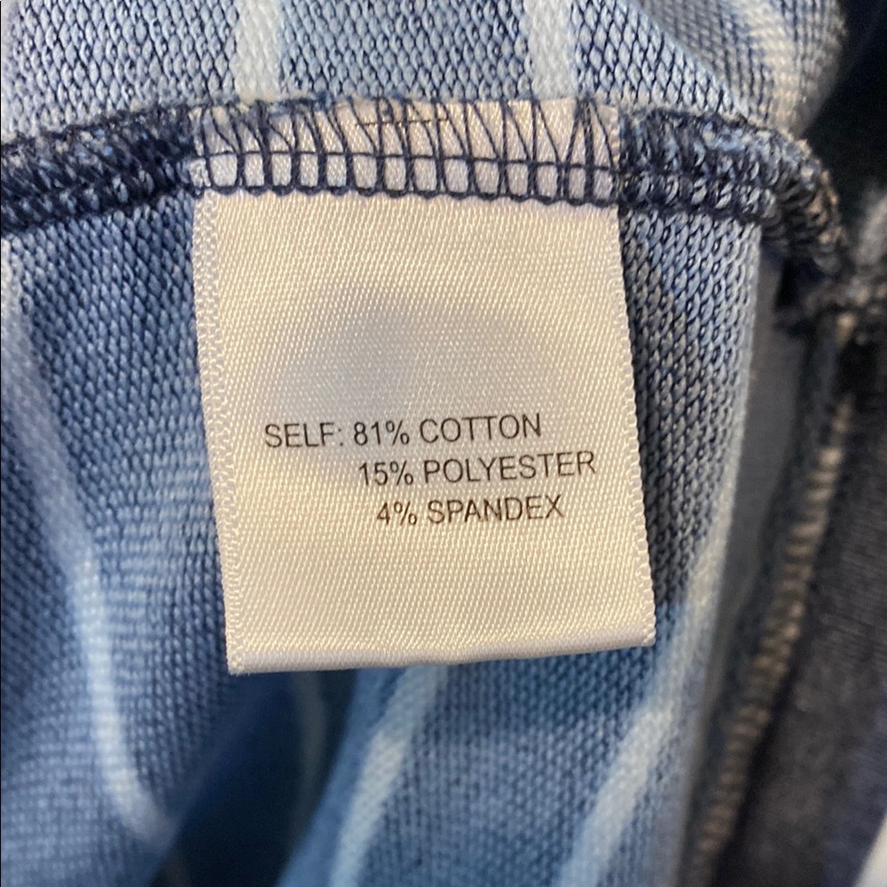 Jane and Delancey | XL | Navy and White Striped Tee - Picture 3 of 3